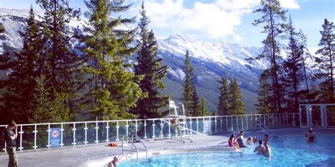 Banff Upper Hot Springs - Awesome Views & Great Apres After Skiing