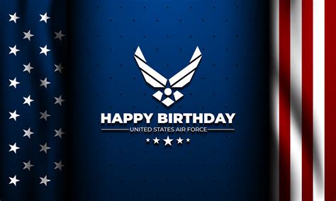 US Air Force Birthday September 18th Background Vector Illustration ...