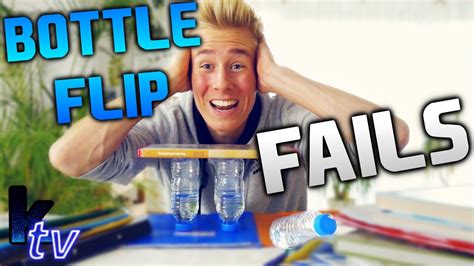 Water BOTTLE FLIP FAILS! (deutsch) - YouTube