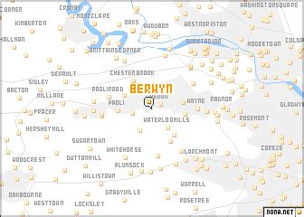 Berwyn (United States - USA) map - nona.net