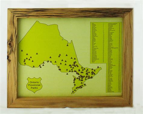 Algonquin Provincial Park Map Push Pin Map of Algonquin Park - Etsy