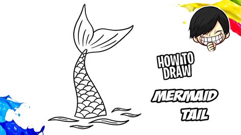 How to draw Mermaid Tail - YouTube