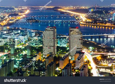 Seoul Skyline Night Stock Photo 166723352 | Shutterstock