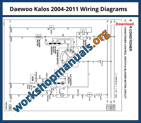 Daewoo Kalos 2004-2011 Workshop Repair Manual Download