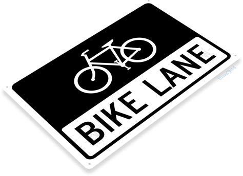 Bike Lane Sign B278 - TinWorld Street & Info Signs, tinsign.com