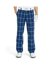 Izod Plaid Performance Golf Pants in Midnight (Blue) for Men | Lyst