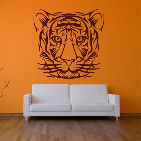 Tigers Head Animal Nature Wall Art Stickers Wall Decals