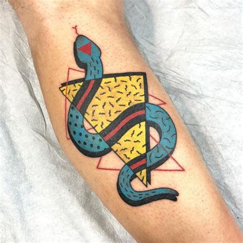 Technicolor Tattoos Mix Psychedelic Graphics with Memphis-Inspired Patterns | Colossal Tattoo ...