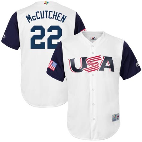 Majestic Andrew McCutchen USA Baseball White 2017 World Baseball Classic Replica Jersey