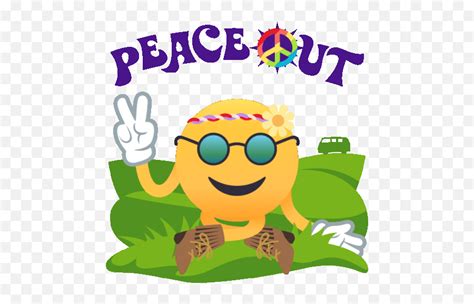 Peace Out Smiley Guy Gif - Happy Emoji,Relaxed Emoji - free transparent emoji - emojipng.com