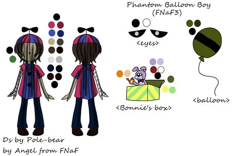 Phantom Balloon Boy mini reference(FNaF3) by One-hell-bunny on DeviantArt