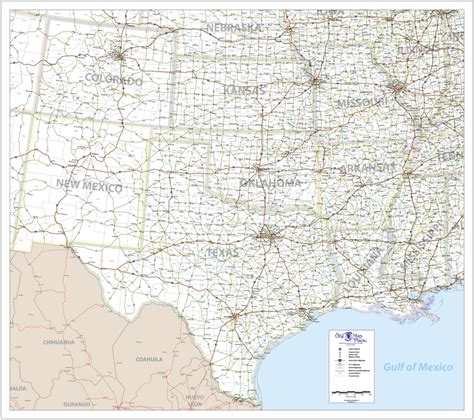 One Map Place South Central United States