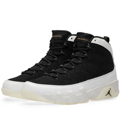 Air Jordan 9 Retro Black, White & Gold | END. (US)