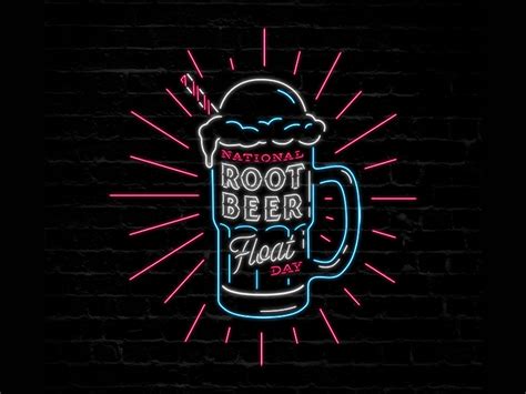 Root Beer Float neon by Lauren Griffin on Dribbble