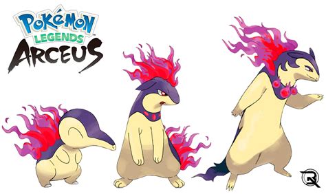 Cyndaquil Line Evolution Hisuian by TheJokermonge on DeviantArt