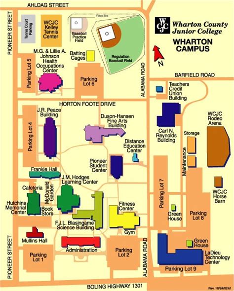 Wharton County Junior College - Wharton Campus Map | College junior, Campus map, College