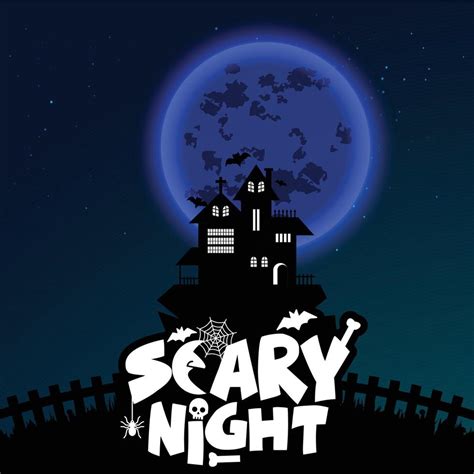 Happy Halloween scary Night background 14258486 Vector Art at Vecteezy