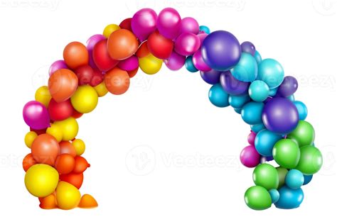 Balloon arch isolated. 22149315 PNG