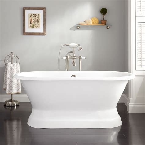 Henley Cast Iron Double-Ended Pedestal Tub - Freestanding Tubs - Bathtubs - Bathroom