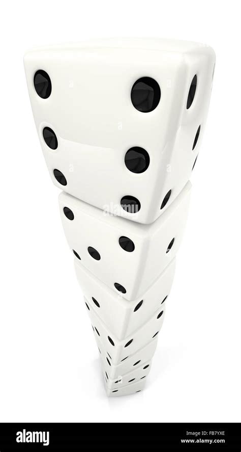 A tower of dice with dramatic perspective Stock Photo - Alamy