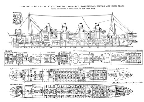 Britannic General Arrangement Deck Plans (1 / 2) | Encyclopedia ...