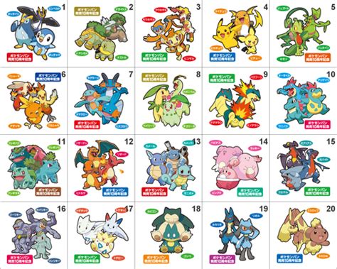 Pokemon 10 Year Anniversary + Full Evolution Lines Special Edition Pan ...