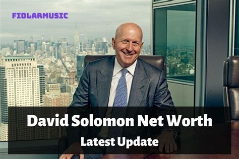 What Is David Solomon Net Worth 2023: Should Read | Fidlar | Net worth ...