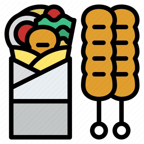 Kebab, food, menu, eating, delivery, meal, restaurant icon - Download on Iconfinder