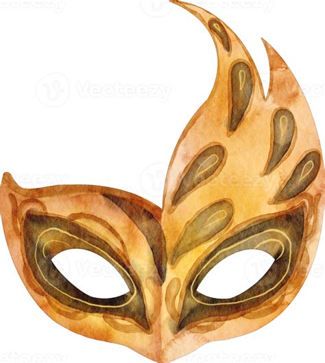 watercolor masquerade mask clip art 10987989 PNG