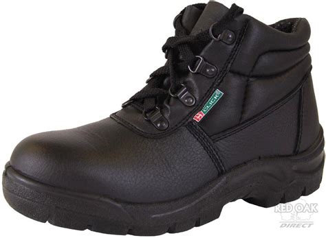 Black Safety Chukka Boot With Steel Toe Cap And Midsole - redoakdirect.com