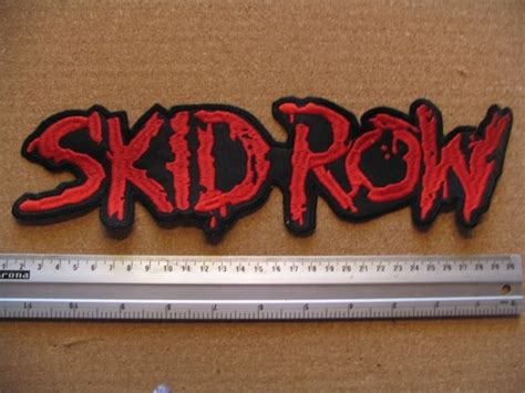 SKID ROW - RED LOGO | Backpatches | Riffs Merchandise