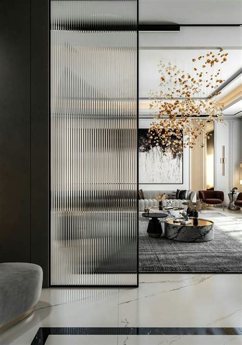 Beautiful Frosted Glass Room Divider ideas | Drawing Room Partition Interior Design Idea ...