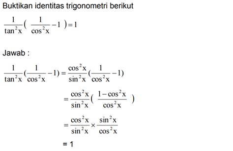 109 Contoh Soal Dan Pembahasan Identitas Trigonometri Jawaban - Riset