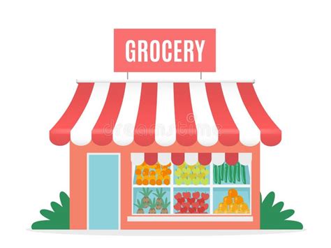 Vector Cartoon Grocery Store Front Stock Illustrations – 1,284 Vector Cartoon Grocery Store ...