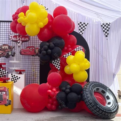 150/151pcs Cars Theme Party Balloons Race Car Birthday - Etsy