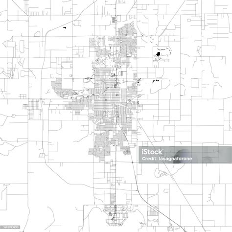 Roswell New Mexico Usa Vector Map Stock Illustration - Download Image Now - Abstract, Aerial ...