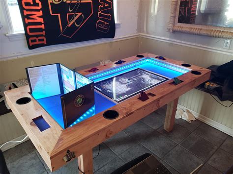 [OC] Built My Own Custom D&D Table! #wood #woodworking #woodworkingprojects #woodworkingideas # ...