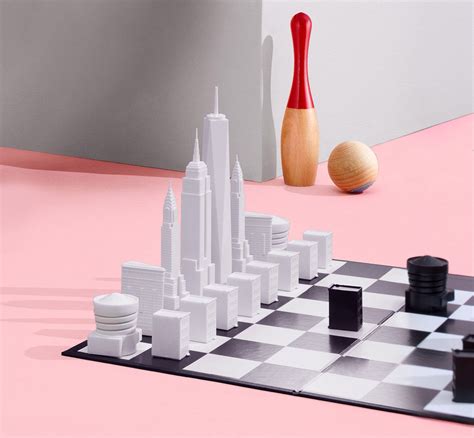 This Chess Set Celebrates New York City's Iconic Skyline