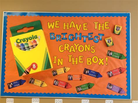 Crayon Bulletin Boards, Kindergarten Bulletin Boards, Birthday Bulletin Boards, Back To School ...
