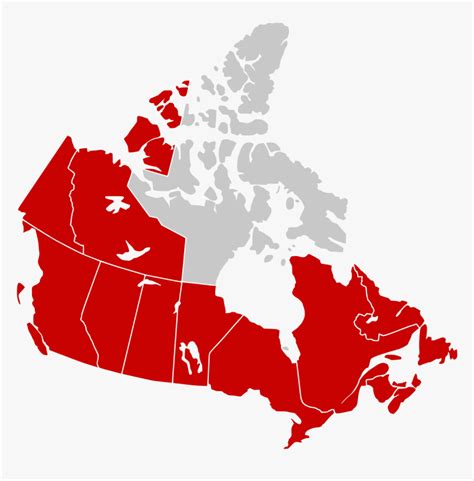 Canada Covid 19 Map, HD Png Download - kindpng