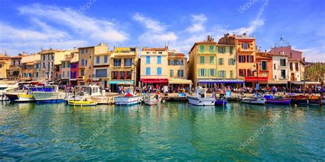 Cassis old town port promenade, Provence, France Stock Photo by ...