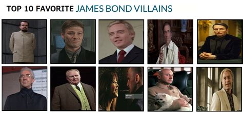 My Top 10 James Bond Villains by CaseyJunior94 on DeviantArt