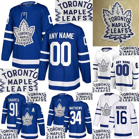 2021 Toronto Maple Leafs Jersey Hot Drilling 34 Matthew 91 Tavares 16 ...