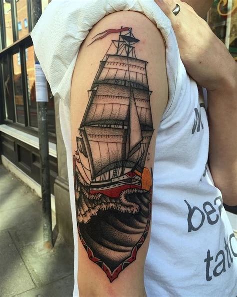 Traditional Ship Tattoos - Cloak and Dagger Tattoo London