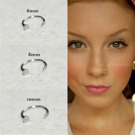 Nose Ring Hoop Size Chart