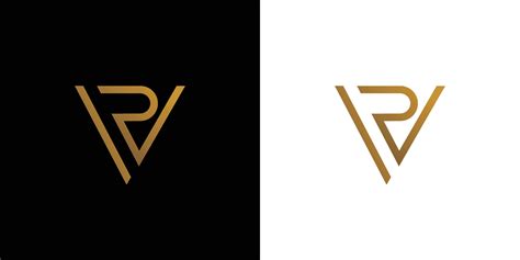 Modern and futuristic RV logo design 4697963 Vector Art at Vecteezy