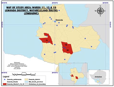 Map showing the position of Gwanda district in Matabeleland South... | Download Scientific Diagram