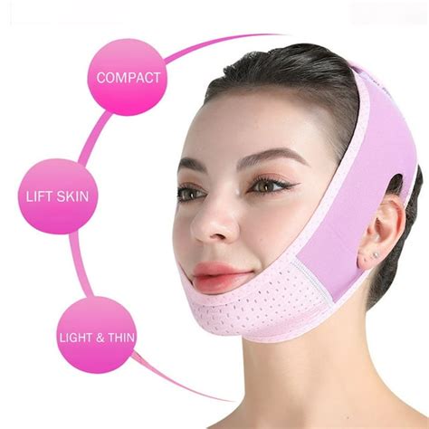 Reusable V Line Lifting Face Guard Double Chin Reducer Chin Strap Face Belt Lift And Tighten The ...