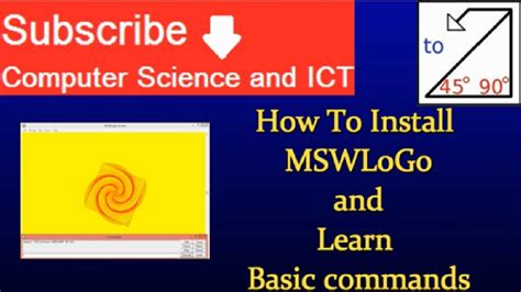 How To Install MSWLogo And Learn Basic Commands - YouTube