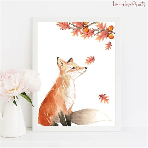 Nursery Wall Art Fox Print Fall Printable Perhaps This is | Etsy